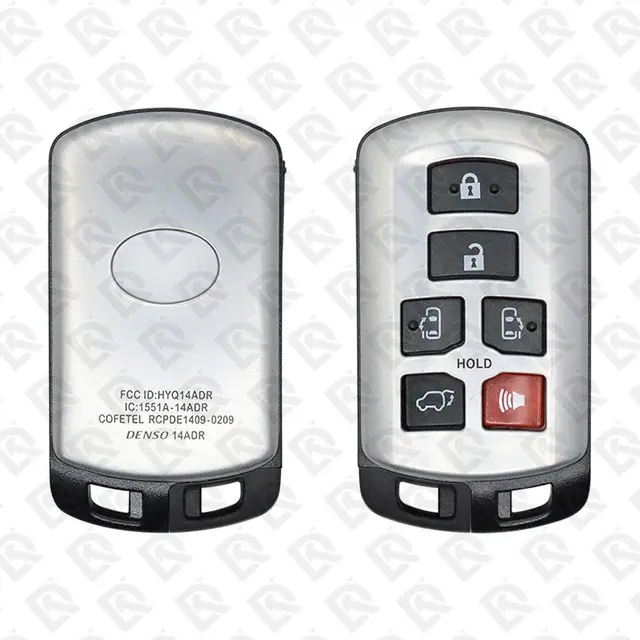 TOYOTA SIENNA 2011-2020 AFTERMARKET SMART REMOTE KEY SHELL 6 BUTTONS