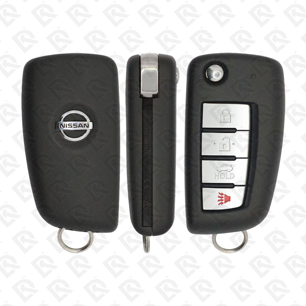 2019 - 2022 NISSAN SUNNY REMOTE HEAD FLIP KEY - 4BUTTONS - 433MHZ - H0561-5EF0C ORIGINAL W/B