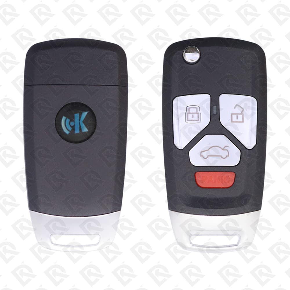 KEYDIY KD UNIVERSAL FLIP REMOTE KEY - 4BUTTONS - AUDI STYLE - B27-4