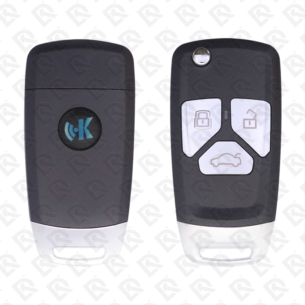 KEYDIY KD UNIVERSAL FLIP REMOTE KEY - 3BUTTONS - AUDI STYLE - B27-3