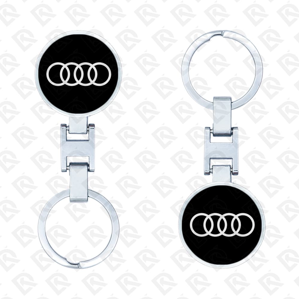 AUDI BLACK LOGO BIG SIZE KEYCHAIN