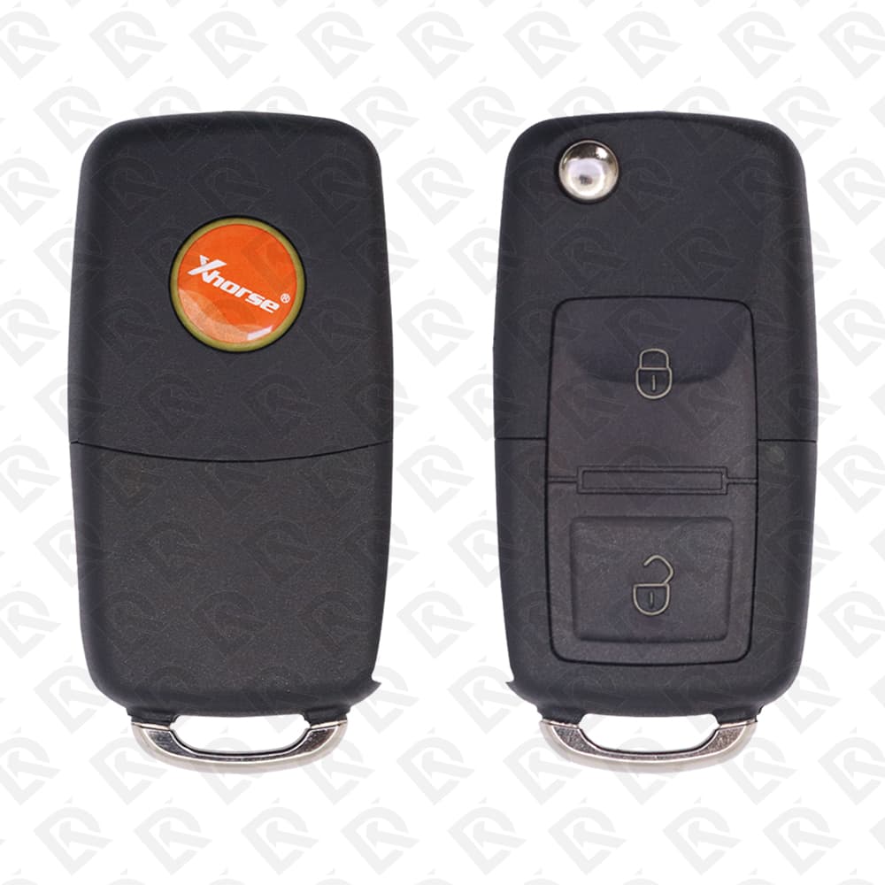 XHORSE UNIVERSAL FLIP REMOTE KEY - 2BUTTONS - VW STYLE - XKB508EN