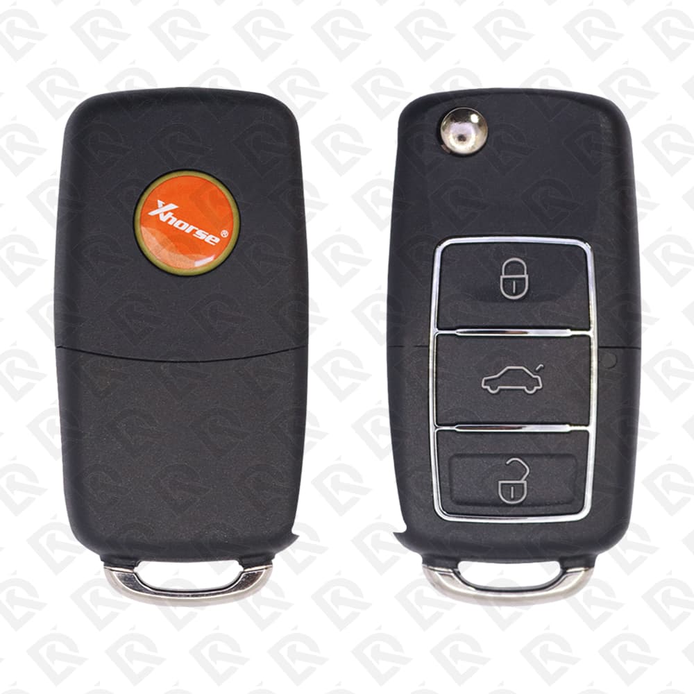XHORSE UNIVERSAL FLIP REMOTE KEY - 3BUTTONS - VW STYLE - XKB506EN