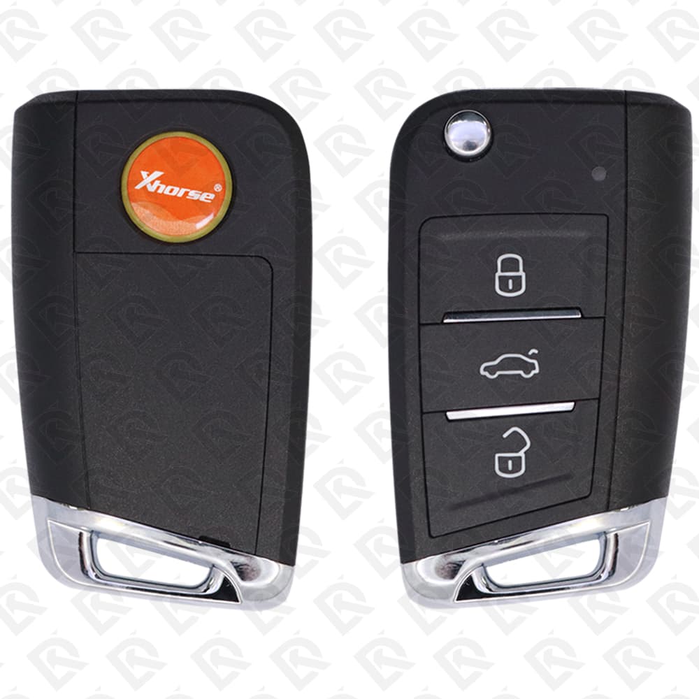 XHORSE UNIVERSAL FLIP REMOTE KEY - 3BUTTONS - VW STYLE - XKMQB5EN