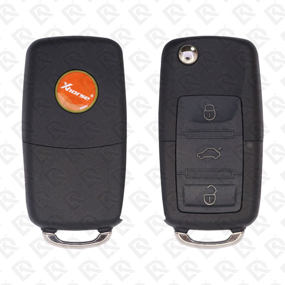 XHORSE UNIVERSAL FLIP REMOTE KEY - 3BUTTONS - VW STYLE - XKB520EN