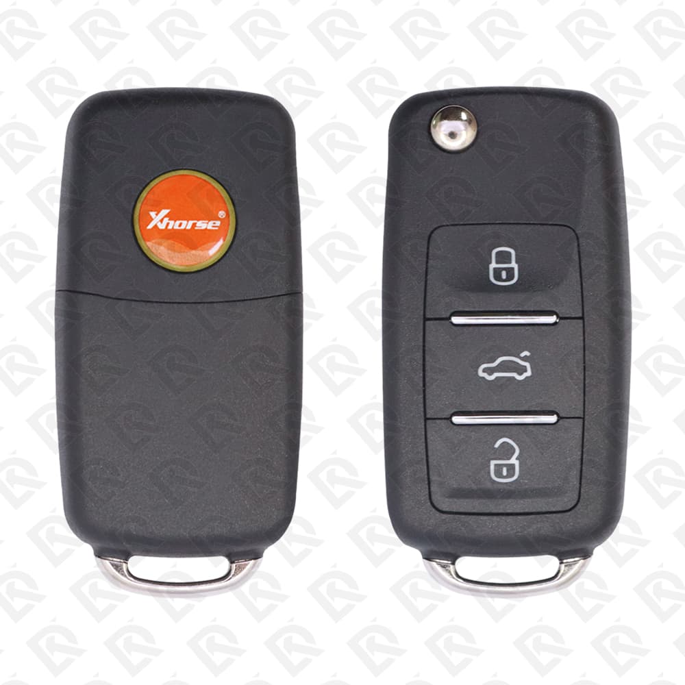 XHORSE UNIVERSAL FLIP REMOTE KEY - 3BUTTONS - VW STYLE - XKB510EN