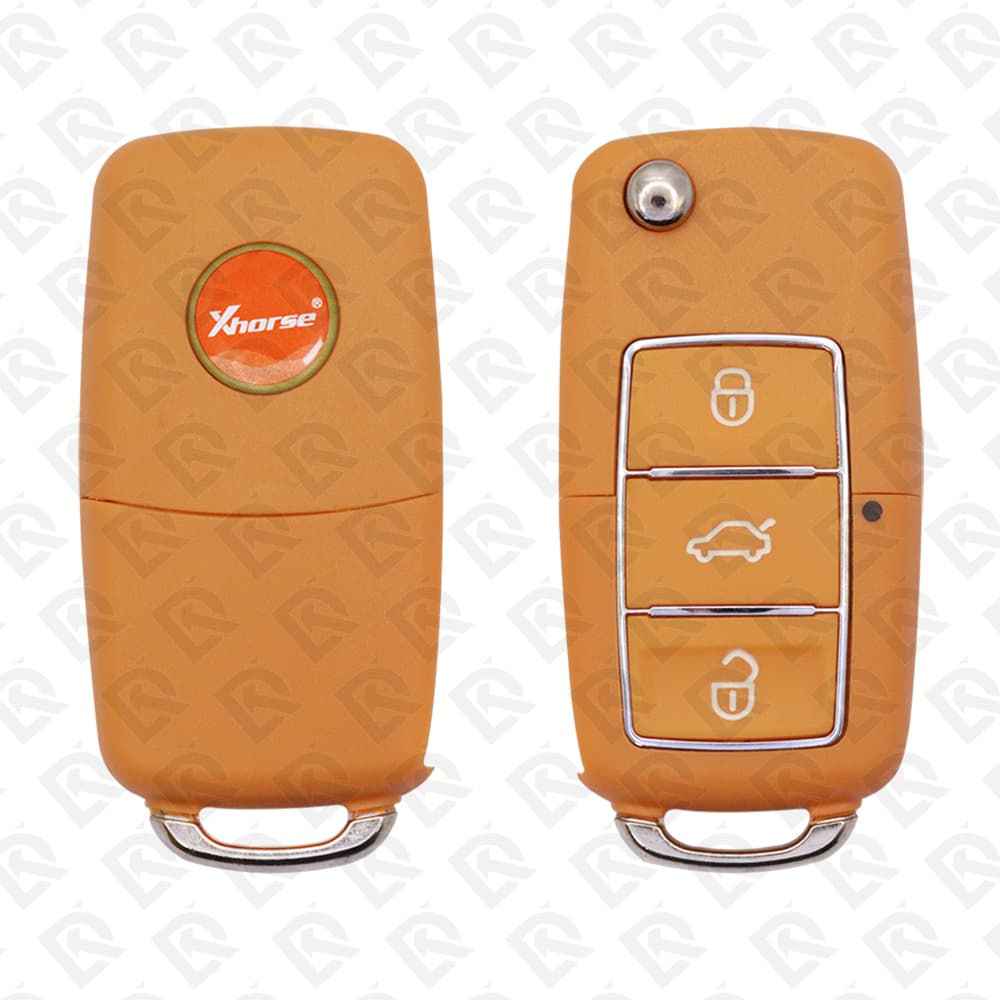 XHORSE UNIVERSAL FLIP REMOTE KEY - 3BUTTONS - VW STYLE - XKB505EN