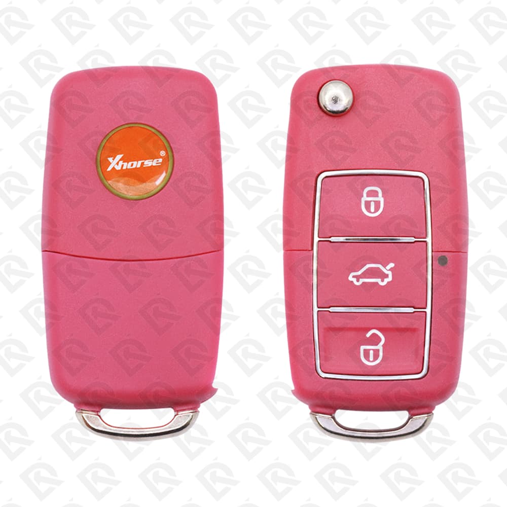 XHORSE UNIVERSAL FLIP REMOTE KEY - 3BUTTONS - VW STYLE - XKB502EN
