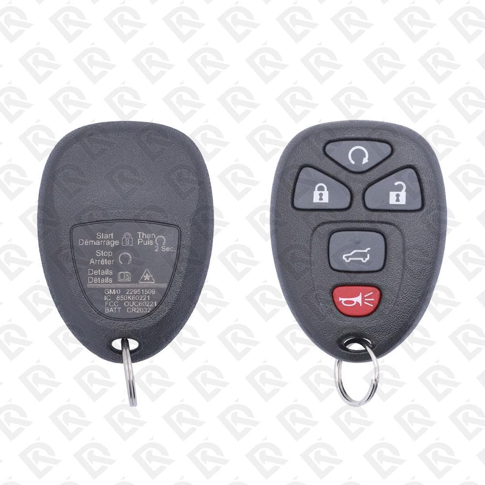 2007 - 2017 STRATTEC GM GMC CHEVROLET BUICK CADILLAC SATURN REMOTE - 5BUTTONS - 315MHZ - 5922377
