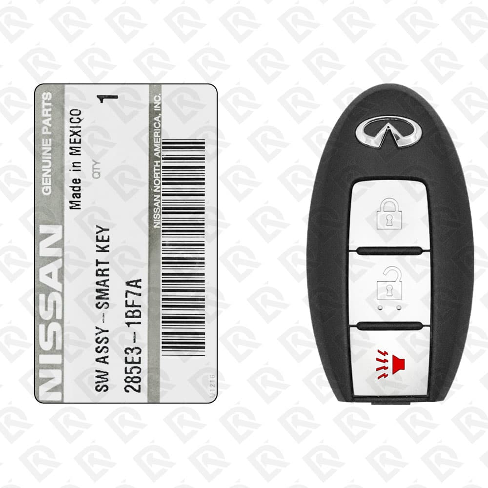 2009 - 2013 INFINITI FX35 EX35 EX37 SMART KEY - 3 BUTTONS - 433MHZ - 285E3-1BF7A - ORIGINAL