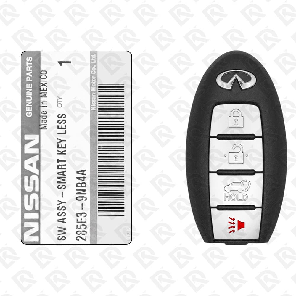 2013 - 2016 INFINITI JX QX60 SMART KEY - 4BUTTONS - 433MHZ - 285E3-9NB4A ORIGINAL