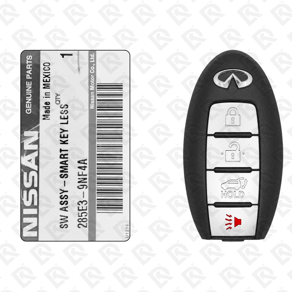 2017 - 2018 INFINITI QX60 SMART KEY - 4BUTTONS - 433MHZ - 285E3-9NF4A ORIGINAL