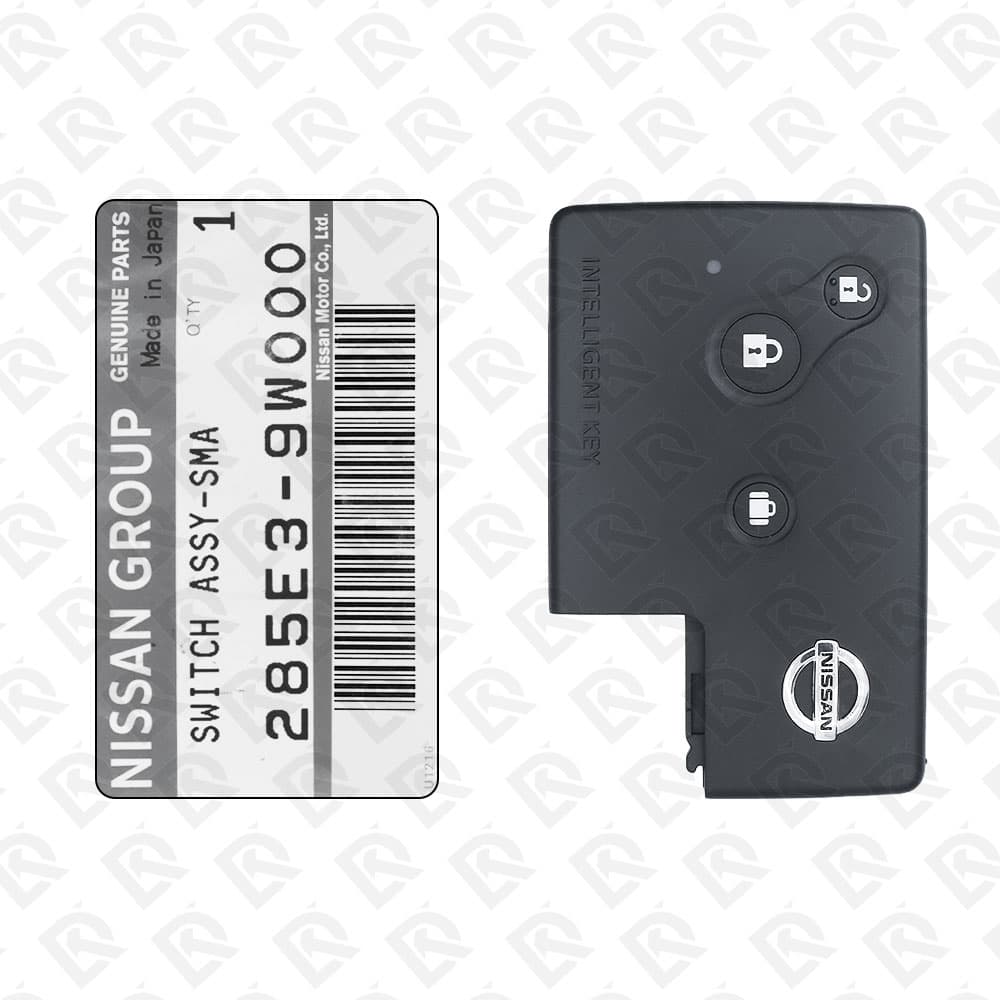 NISSAN GENIUNE REMOTE KEY CARD - 3BUTTONS - 315MHZ - 285E3-9W000 ORIGINAL