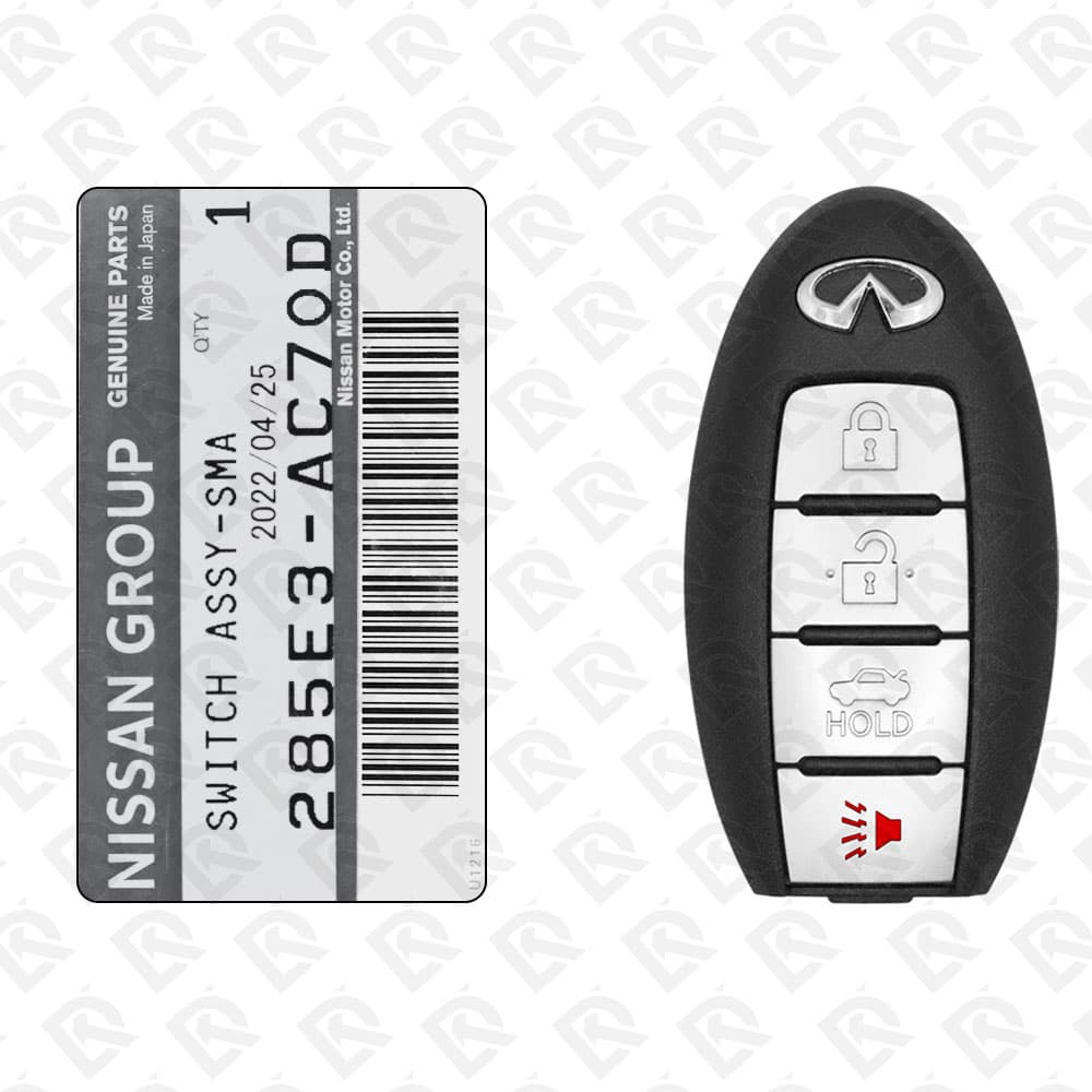 2005 - 2007 INFINITI G35 SMART KEY - 4BUTTONS - 315MHZ - 285E3-AC70D ORIGINAL 