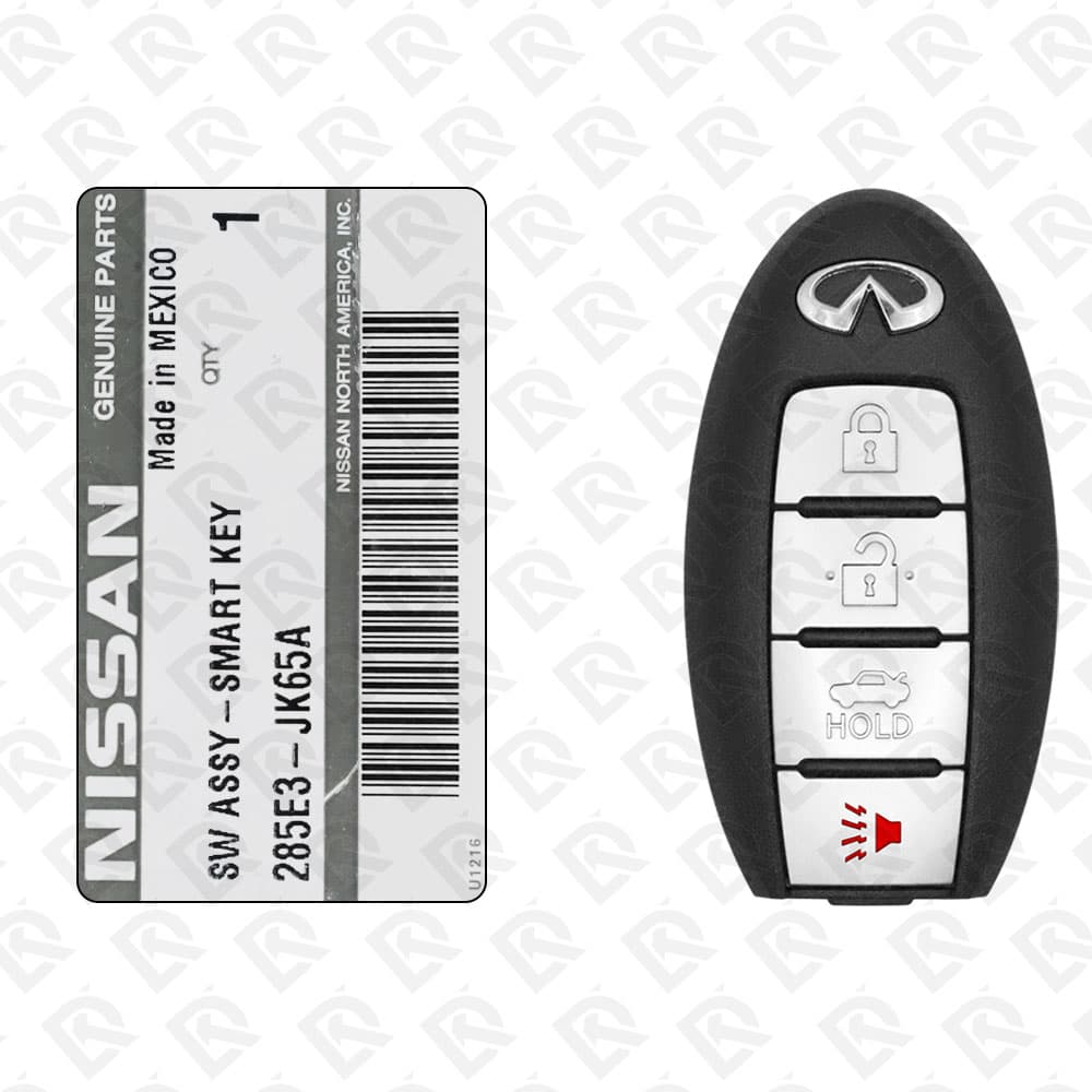 2007 - 2015 INFINITI G25 G35 G37 Q40 Q60 SMART KEY - 4BUTTONS - 315MHZ - 285E3-JK65A ORGINAL