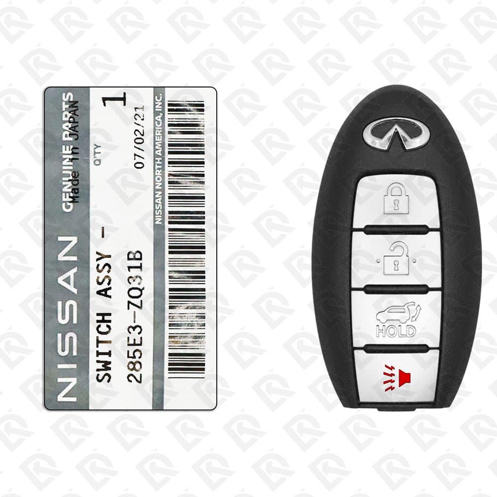 2008 - 2010 INFINITI QX56 SMART KEY - 4BUTTONS - 315MHZ - 285E3-ZQ31B - ORIGINAL