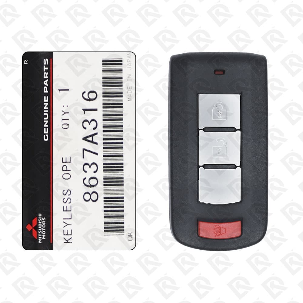 2008 - 2021 MITSUBISHI OUTLANDER MIRAGE SMART KEY 3BUTTONS 315MHz 8637A316 - ORIGINAL