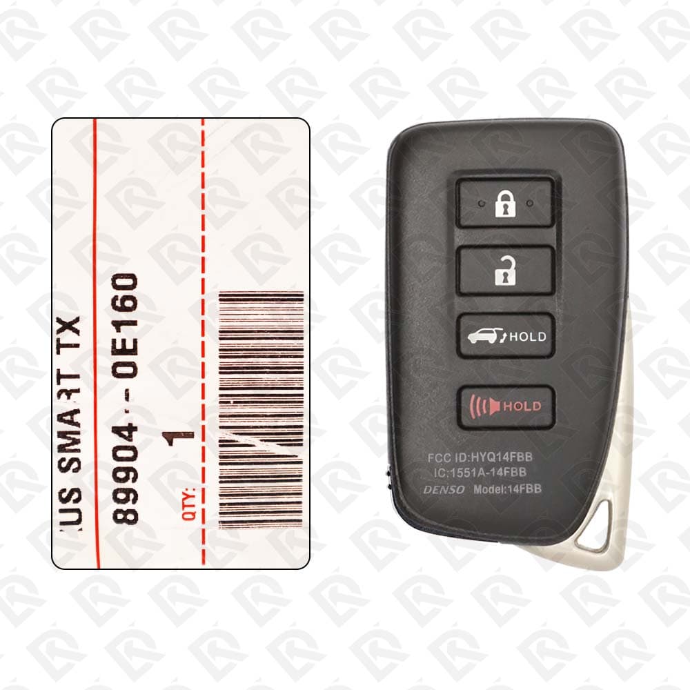 2016 - 2020 LEXUS RX350 SMART KEY 315MHZ 4BUTTONS - 89904-0E160 ORIGINAL
