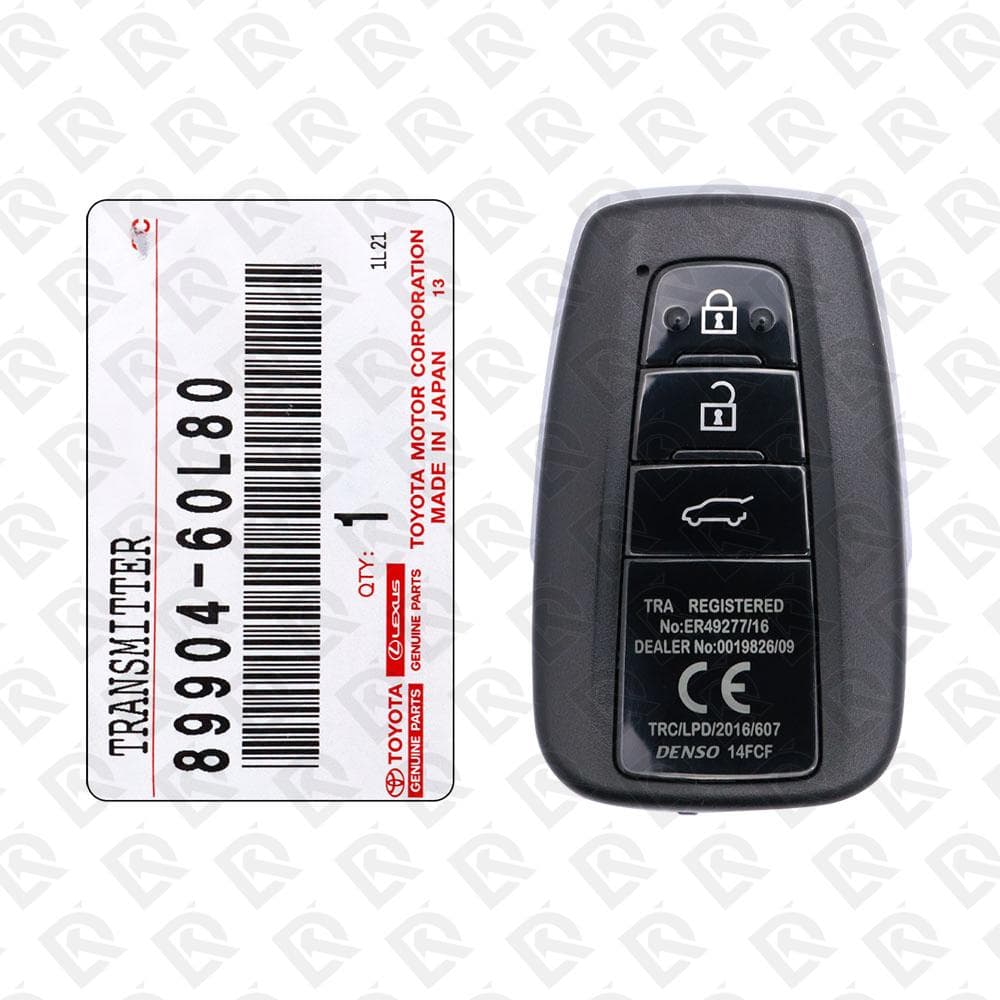 TOYOTA LAND CRUISER PRADO 2018 GENUINE SMART REMOTE KEY 3 BUTTONS 433MHZ 89904-60L10