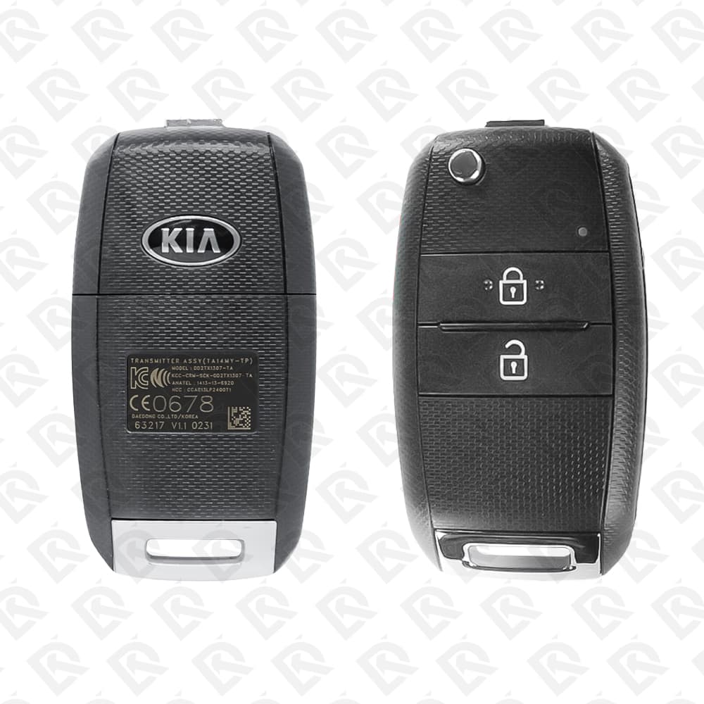 2014 - 2017 KIA PICANTO REMOTE HEAD FLIP KEY 2B - 433MHZ - 95430-1Y600 ORIGINAL