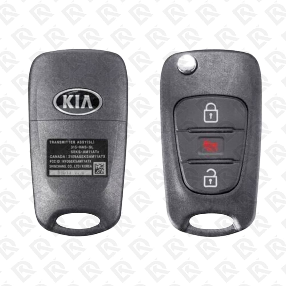 2010 - 2012 KIA SOUL REMOTE HEAD FLIP KEY - 3BUTTONS - 433MHZ - 95430-2K220 ORIGINAL