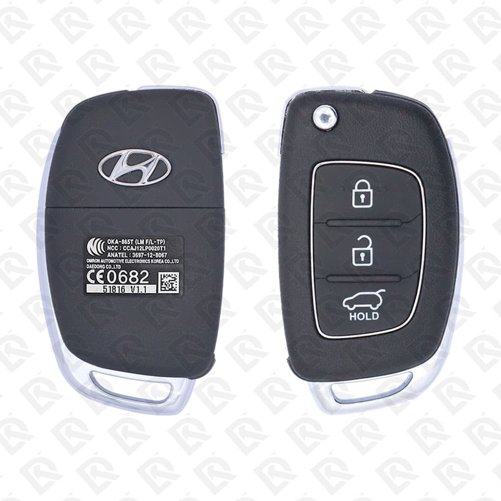 2013 - 2016 HYUNDAI IX35 TUCSON FLIP REMOTE KEY - 3BUTTONS - 433MHZ - 95430-2S750 ORIGINAL