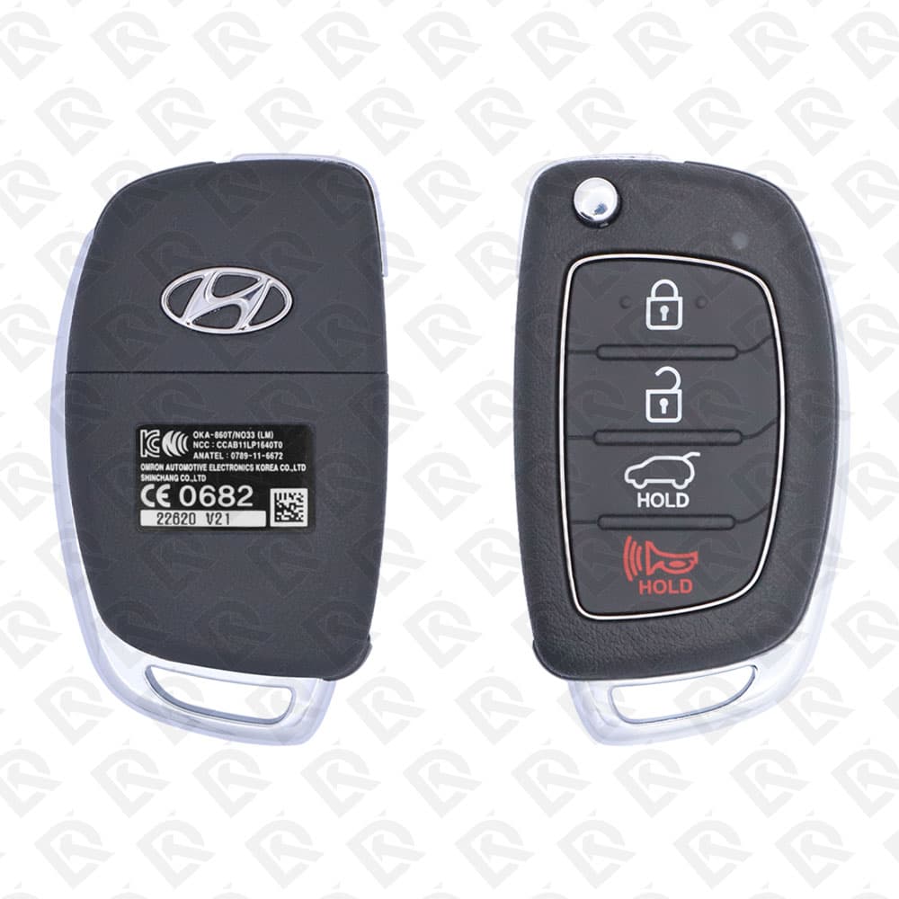 2012 - 2015 HYUNDAI TUCSON FLIP REMOTE KEY - 4BUTTONS - 433MHZ - 95430-2S801 ORIGINAL