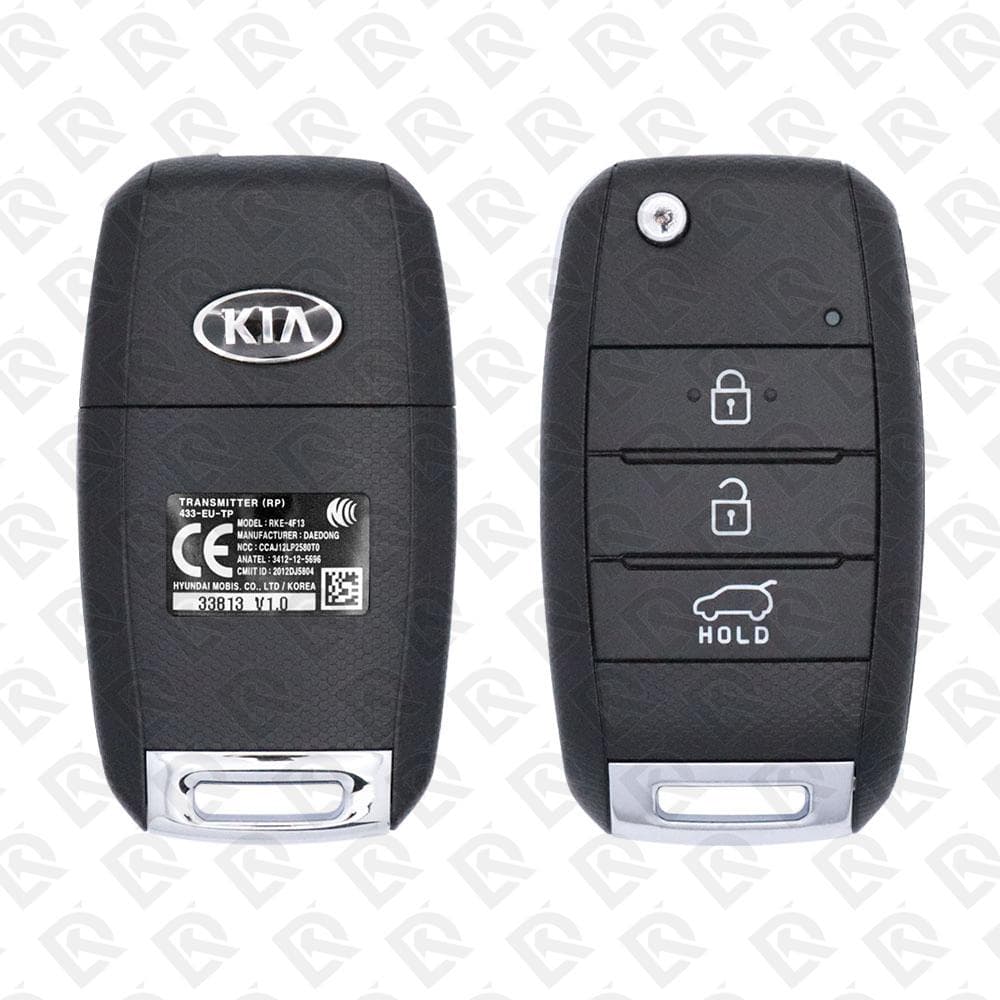 2013 - 2016 KIA CARENS/RONDO REMOTE HEAD FLIP KEY - 3BUTTONS - 433MHZ - 95430-A4200 ORIGINAL