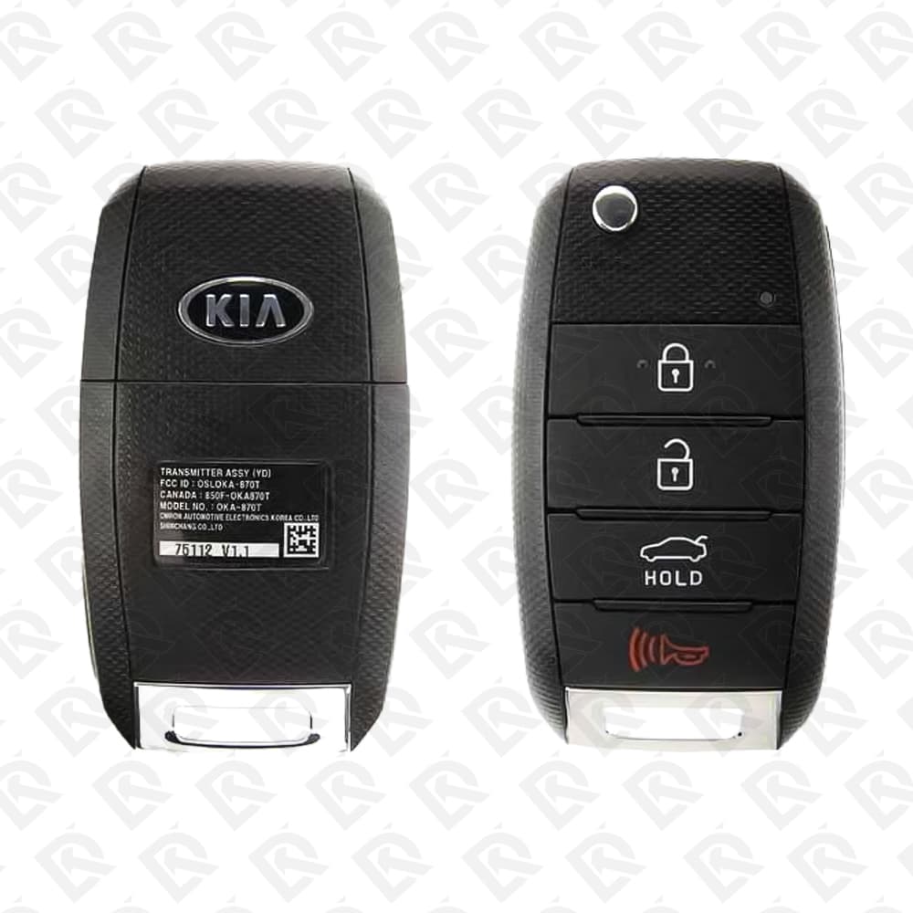 2014 - 2016 KIA FORTE REMOTE HEAD FLIP KEY - 4BUTTONS - 315MHZ - 95430-A7400 ORIGINAL
