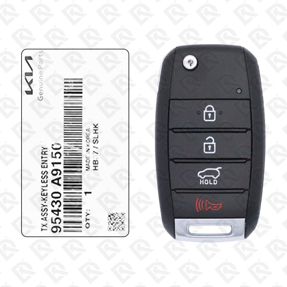2019 - 2021 KIA SEDONA REMOTE HEAD FLIP KEY - 4BUTTON - 433MHZ - 95430-A9150 ORIGINAL