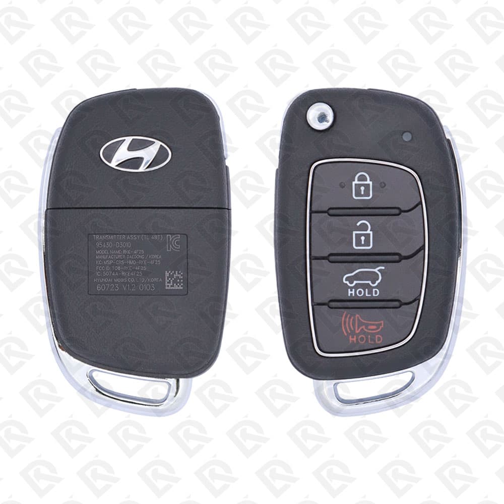 2015 - 2019 HYUNDAI TUCSON REMOTE HEAD FLIP KEY - 4BUTTONS - 433MHZ - 95430-D3010 ORIGINAL