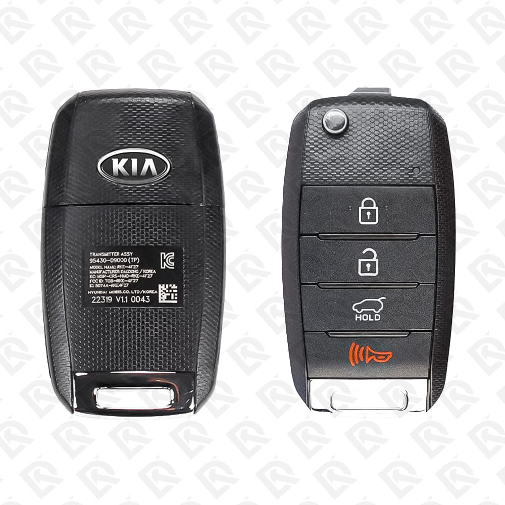 2016 - 2019 KIA SPORTAGE REMOTE FLIP KEY - 4BUTTONS - 433MHZ - 95430-D9000 ORIGINAL