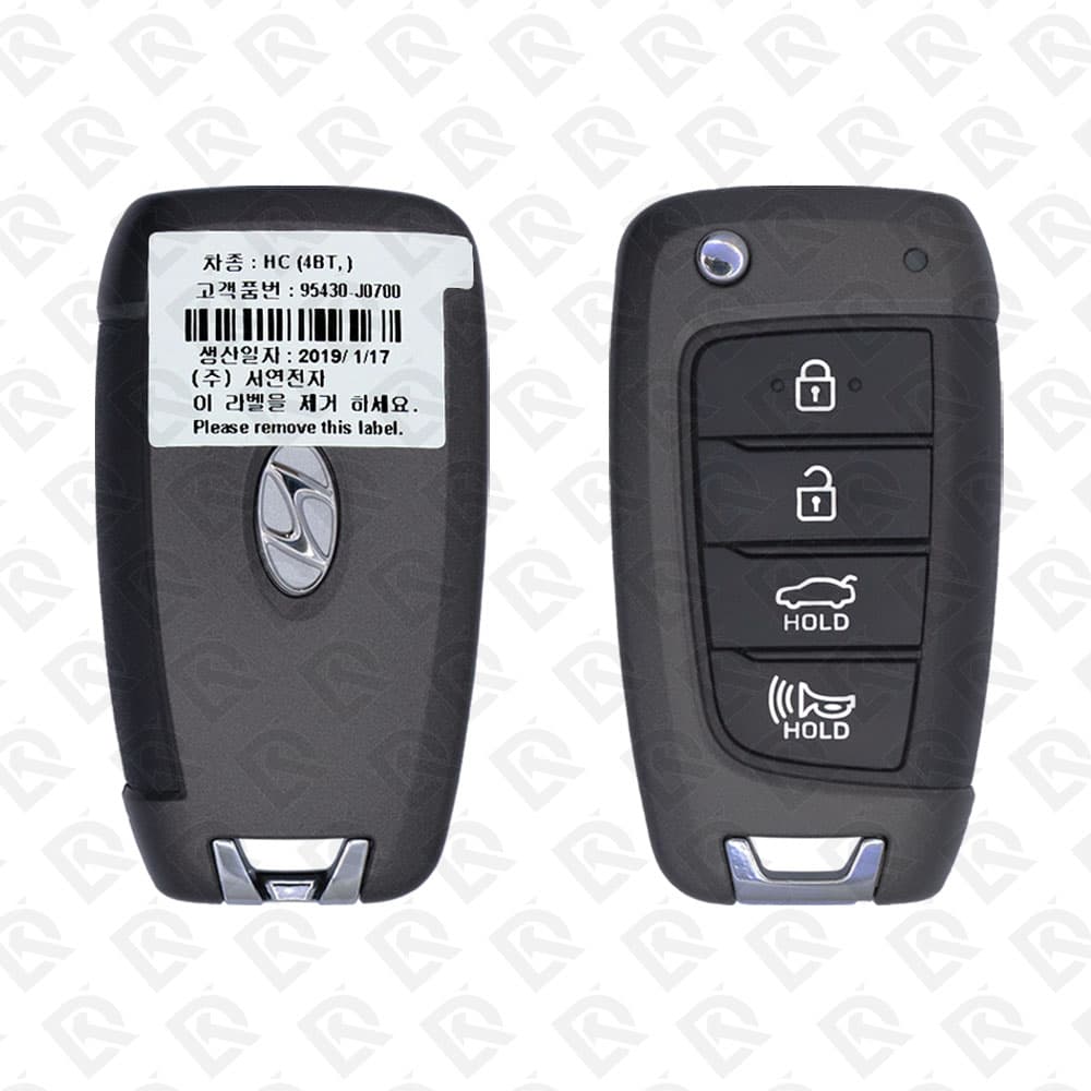 2018 - 2019 HYUNDAI ACCENT REMOTE FLIP KEY - 4BUTTONS - 434 MHZ - 95430-J0700 ORIGINAL