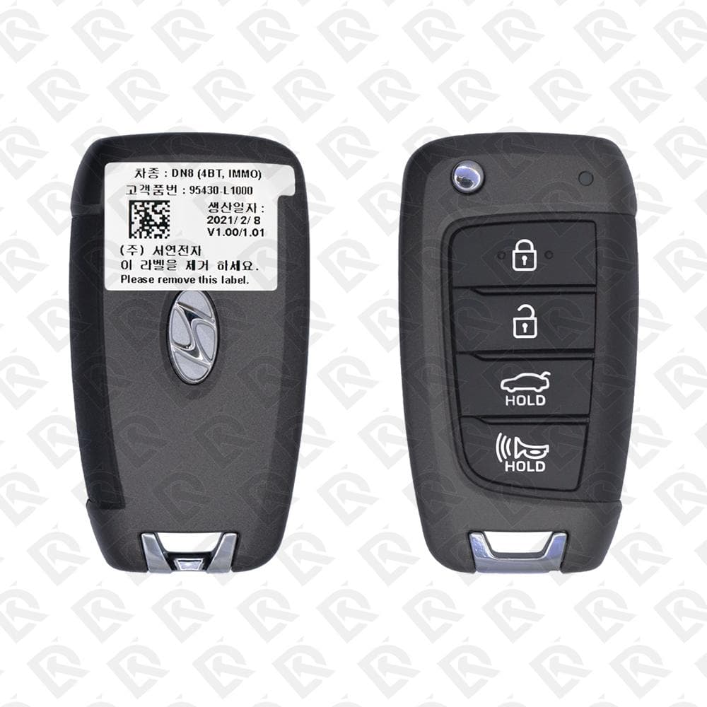 2019 - 2020 HYUNDAI SONATA REMOTE HEAD FLIP KEY - 4BUTTONS - 434MHZ - 95430-L1000 ORIGINAL
