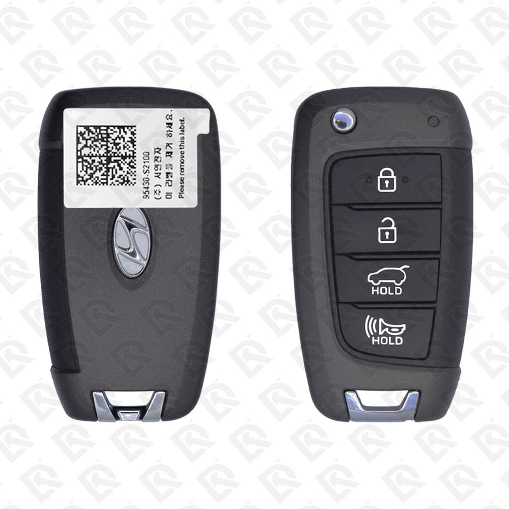2018 - 2019 HYUNDAI SANTA FE REMOTE HEAD FLIP KEY - 4BUTTONS - 433MHZ - 95430-S2100 ORIGINAL