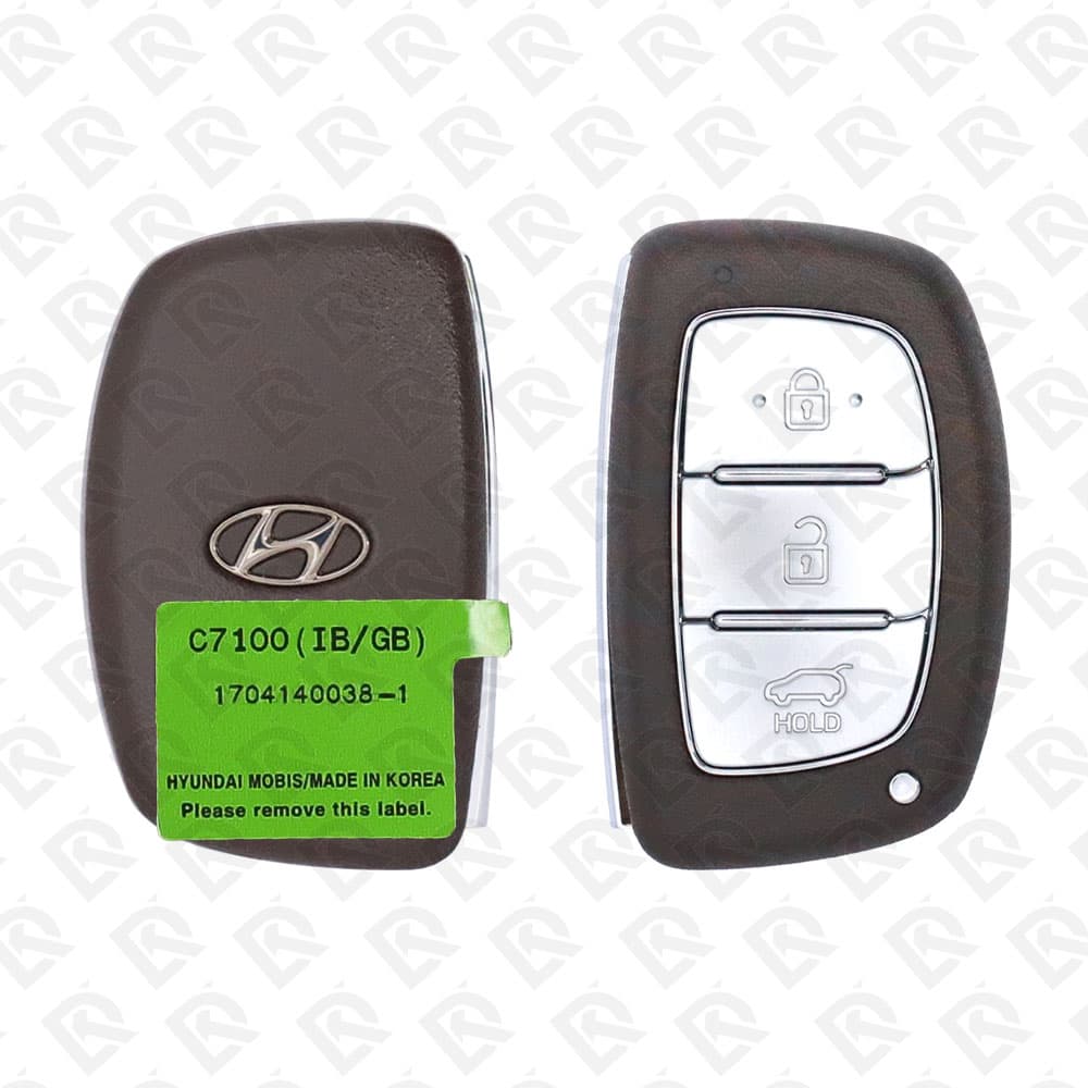 2015 - 2019 HYUNDAI I20 SMART KEY - 3BUTTONS - 433MHZ - 95440 - C7100 ORIGINAL