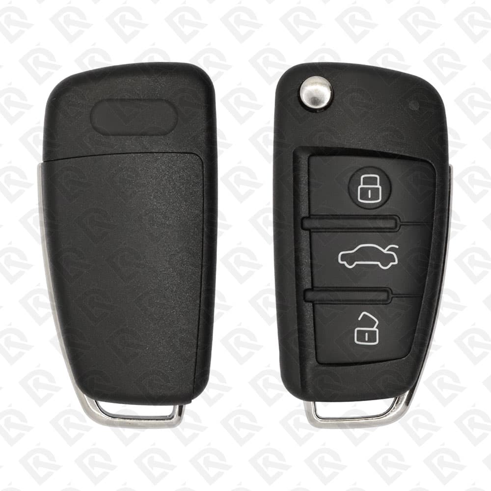 2005 - 2011 AUDI Q7 A6 FLIP REMOTE KEY - 3BUTTONS - 433MHZ - 81A837220 AFTERMARKET