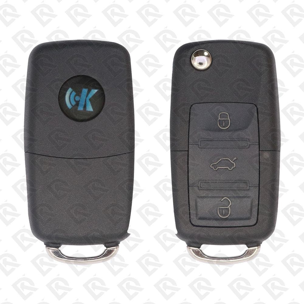 KEYDIY KD UNIVERSAL FLIP REMOTE KEY - 3BUTTONS - VW STYLE - B01-3