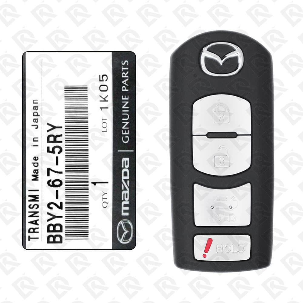 2010 - 2013 MAZDA 3 SMART KEY 4BUTTONS - 315MHz - BBY2-67-5RY ORIGINAL