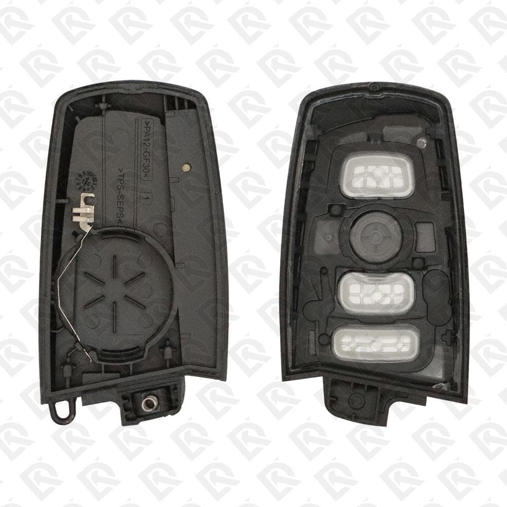 BMW CAS4 SMART KEY SHELL 4 BUTTONS WITH SILVER COLOR 鈥 AFTERMARKET