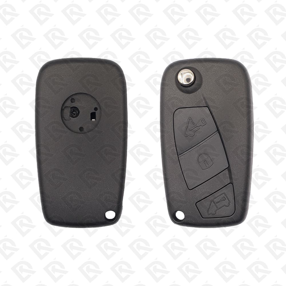 2006 - 2016 FIAT FLIP REMOTE KEY SHELL - 3BUTTONS - AFTERMARKET