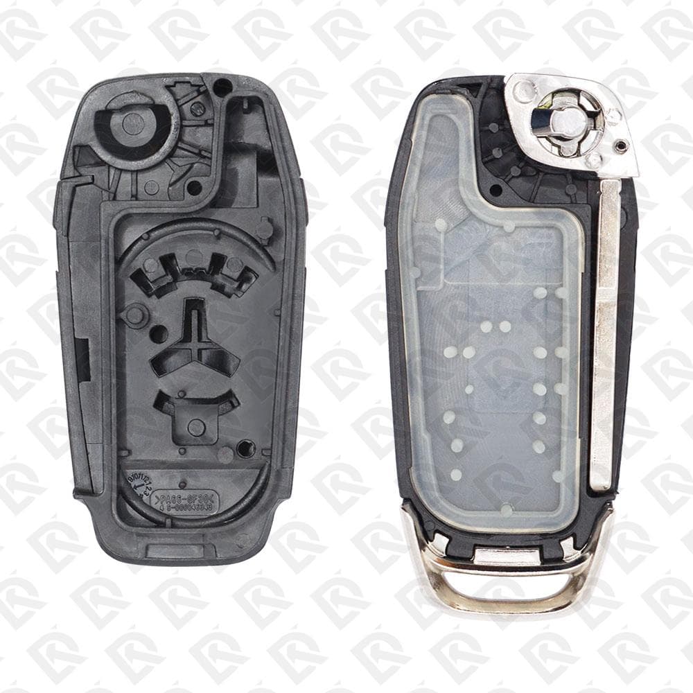 FORD REMOTE HEAD FLIP KEY SHELL 4BUTTONS HU101 BLADE - AFTERMARKET