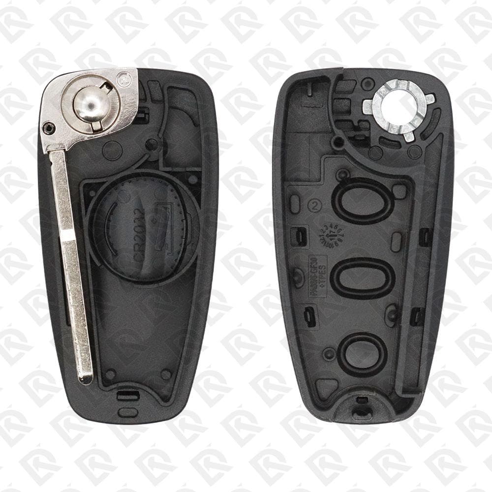 FORD FOCUS REMOTE HEAD FLIP KEY SHELL 3BUTTONS HU101 BLADE - AFTERMARKET
