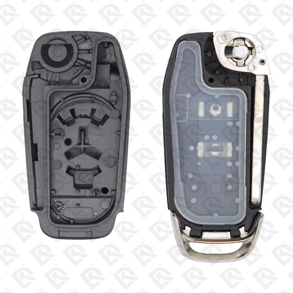FORD REMOTE HEAD FLIP KEY SHELL 3BUTTONS HU101 BLADE - AFTERMARKET