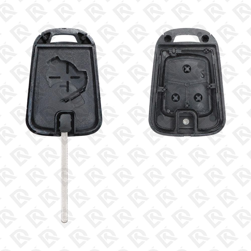 CHEVROLET REMOTE HEAD KEY SHELL 3BUTTONS HU100 BLADE  - AFTERMARKET