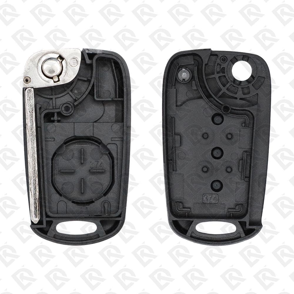 2010 - 2013 KIA HYUNDAI REMOTE HEAD FLIP KEY SHELL 2B - TOY48 BLADE - AFTERMARKET