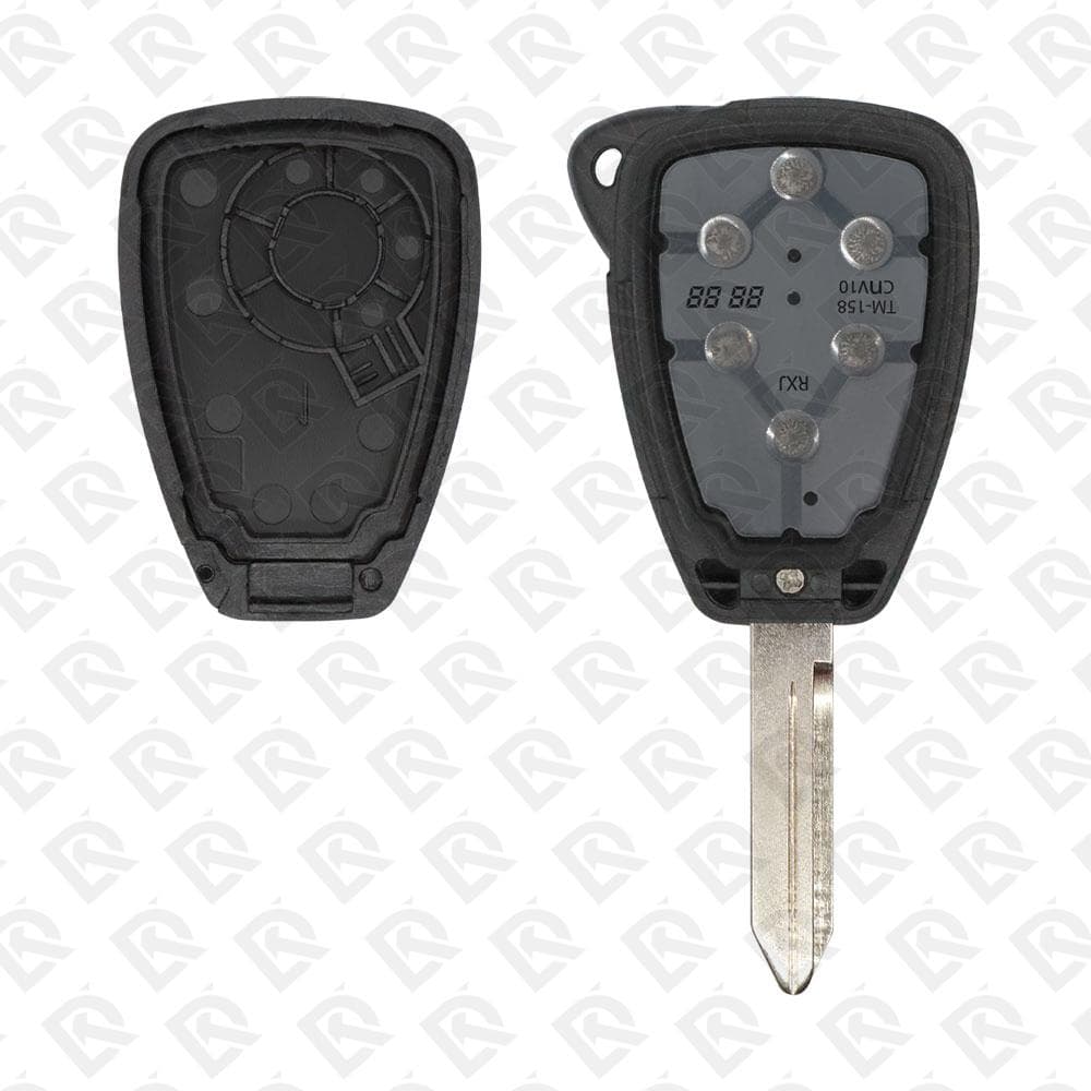 CHRYSLER JEEP DODGE REMOTE HEAD KEY SHELL 3BUTTONS SMALL Y159 BLADE - AFTERMARKET
