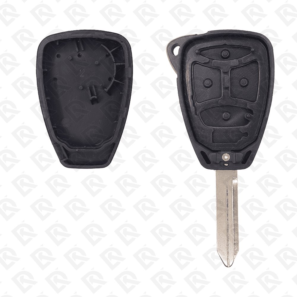 CHRYSLER JEEP DODGE REMOTE HEAD KEY SHELL 2BUTTONS BIG Y159 BLADE - AFTERMARKET