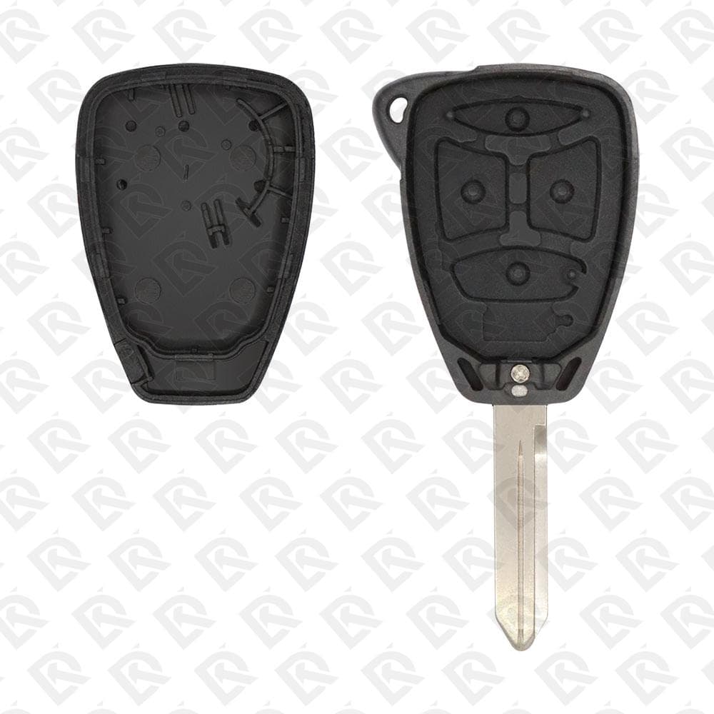 CHRYSLER JEEP DODGE REMOTE HEAD KEY SHELL 3BUTTONS BIG Y159 BLADE - AFTERMARKET