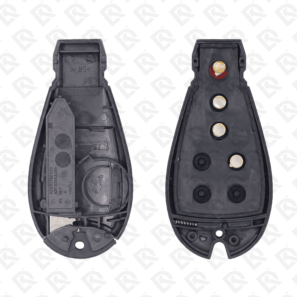 CHRYSLER DODGE JEEP FOBIK KEY SHELL OLD TYPE 4BUTTONS - AFTERMARKET